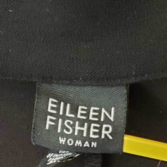 Eileen Fisher Womens Black Full Zip Stretch Jacket Size 3X Pockets Classic - Picture 7 of 11